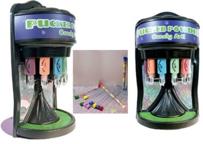 Pucker powder candy art machine