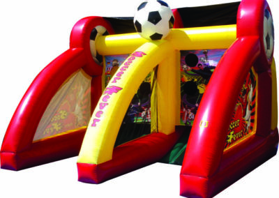 2 player interactive inflatable soccer game